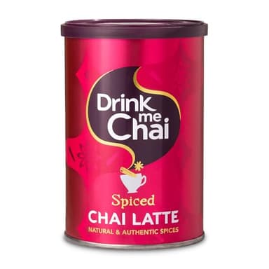 Drink Me Chai au Lait épicé 250g (Pack de 1) - Préparation avec de l'eau, Thé Chai Latte en poudre (16 portions)