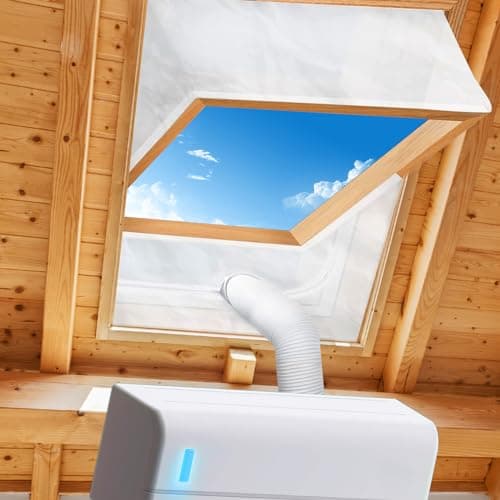 Kit Calfeutrage Climatiseur, Joint de Fenêtre pour Climatiseur Mobile avec Fermeture éclair Compatible avec Tous Les Climatiseurs Mobiles Ne Nécessite Aucun Perçage, Facile à Installer