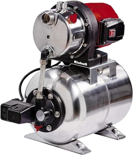 Einhell Groupe de surpression GC-WW 1250 NN (1200 W, Hauteur de refoulement 50 m, Hauteur d'aspiration 8 m, Pression 5 bar, Pression de démarrage max. 1,5 bar)