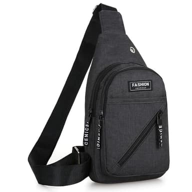 BDSHUNBF Sacoche Homme Bandouliere Léger et Étanche - Sac de Poitrine Homme/Femme pour Voyage et Tourisme, Sling Bag Élégant - Sac à Dos Bandoulière Pratique et Moderne