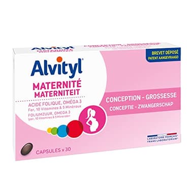 Alvityl - Conception Grossesse - Femmes enceintes et allaitantes - Complément Alimentaire - Acide folique 400 μg - 30 capsules