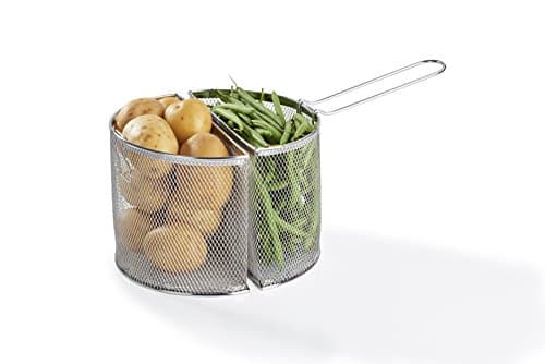 Barazzoni, Double panier pour spaghettière, acier inoxydable, Ø22 cm