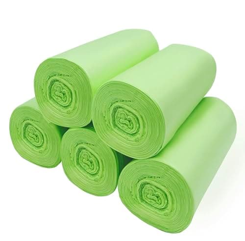 KeenKiD Lot de 120 petits sacs poubelle biodégradables de 3,8 l (vert)
