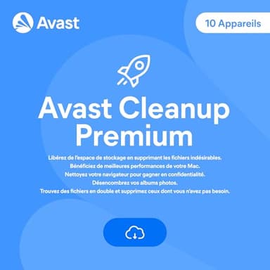Avast Cleanup Premium 2025 | 10 appareils | 1 An | Code d'activation envoi par email