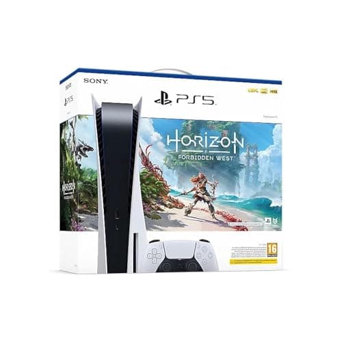 Playstation Console Sony 5 Édition Standard Blanche + Horizon Forbidden EU