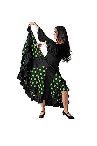 Costumizate! Jupe de flamenco pour femme XXL vert