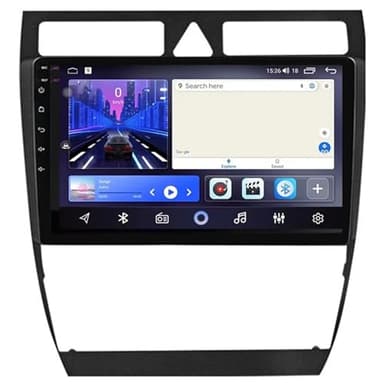 pour Audi A6 C5 1997-2004 S6 1999-2004 RS6 2002-2006,Autoradio Android 11 9 Pouces,Navigation GPS,Bluetooth, Prise en Charge 4G,Wi-Fi,Mirror Link,Vidéo Intégré Au Tableau de Bord,Branchez et Jouez