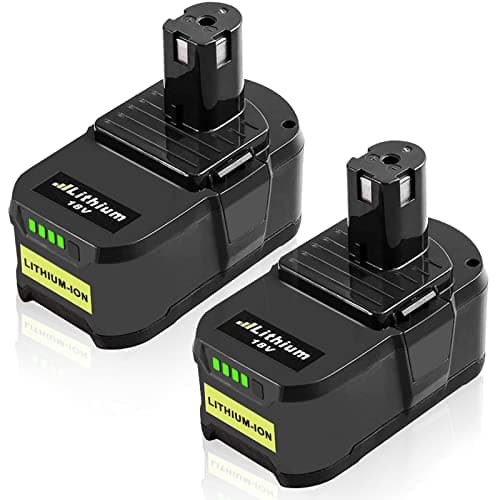 2 X Batterie Remplacement pour Ryobi RB18L50 18V 5,0Ah RB18L50 RB18L40 RB18L25 RB18L15 RB18L13 P108 P107 P122 P104 P105 P102 P103