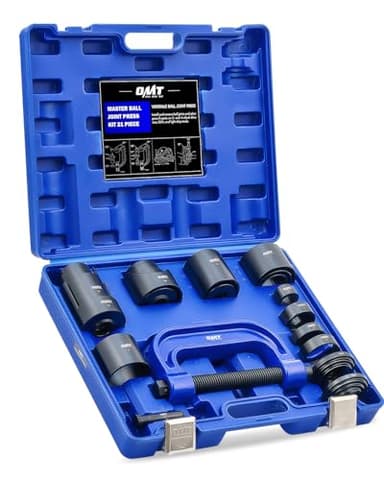 Orion Motor Tech 21 Pièces Kit de Presse pour Joint à Rotule Voitures 2WD 4WD Outils de Démontage et Installation de Joint à Rotule Supérieur et Inférieur avec Tubes Récepteurs et Adaptateurs