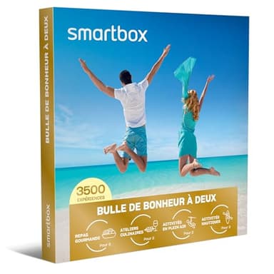 SMARTBOX - Coffret Cadeau Couple - Cadeau original pour un moment à deux à choisir parmi 3 500 activités gourmandes ou sportives