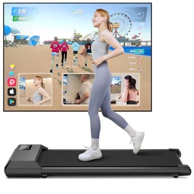 MJWW Tapis de Marche Raceable, Tapis de Course Max 136kg Adapté aux Appareils Portés de Haute-Tech, Mini Tapis Roulant avec APP Contrôle et Cours d'Entraînement