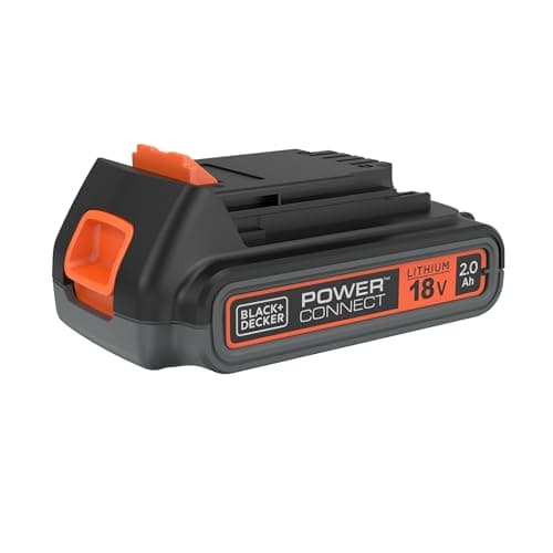 BLACK+DECKER 18V Li-ion 2.0Ah Battery for DIY Work Compatible with BLACK+DECKER 18V DIY Garden Tools Handy Compact Versatile BL2018-XJ