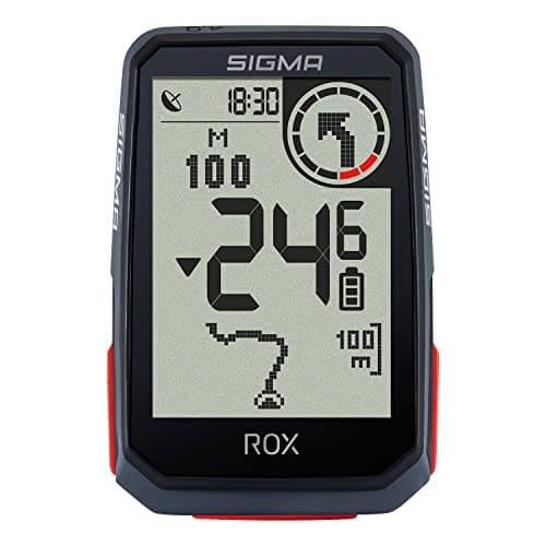 SIGMA ROX 4.0 Black Ordinateur De Vélo sans Fil, avec GPS Et Navigation, avec Support GPS, Navigation De Plein Air par GPS avec Mesure D’Altitude, Noir