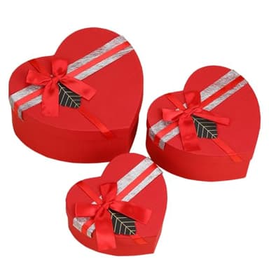 Boîte cadeau en forme de cœur,Boîte cadeau en forme de cœur,La boîte cadeau en forme de cœur rouge pour l'anniversaire/mariage/Noël/la Saint Valentin emballage…