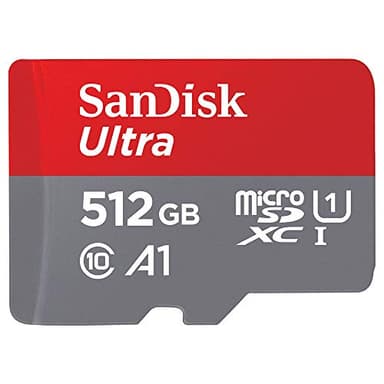 SanDisk Ultra 512 Go microSDXC UHS-I carte pour Chromebook avec adaptateur SD et jusqu'à 150 Mo/s en vitesse de transfert, A1 App Performance UHS-I Class 10 U1