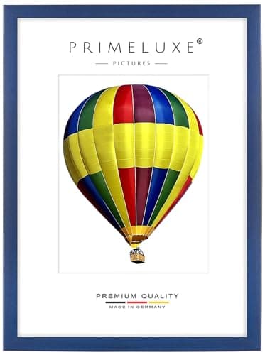 PrimeLuxe Cadre photo en bois 50 x 150 cm (Dimension de l'image) en Foncé-Bleu | Couleur et taille sélectionnables | pour affiches | Puzzle | collage de photos