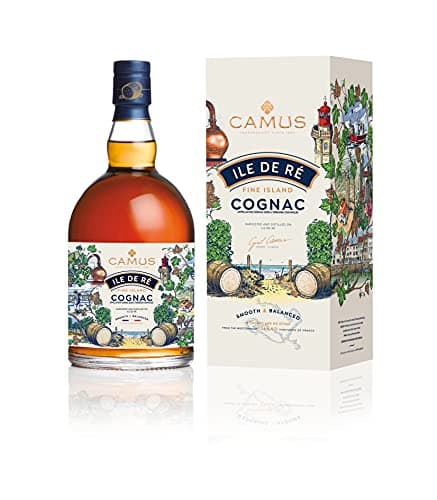 CAMUS Brandy Cognac Île de Ré Fine Island Nouveau Pack avec coffret - 70cl 40° - Maison Indépendante Depuis 1863 - Un Cognac avec un profil de goût marin unique et distinctif, 700 milliliters