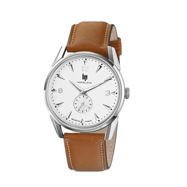 Lip Montre Himalaya 40 mm - Seconde Excentrée - Cuir Marron