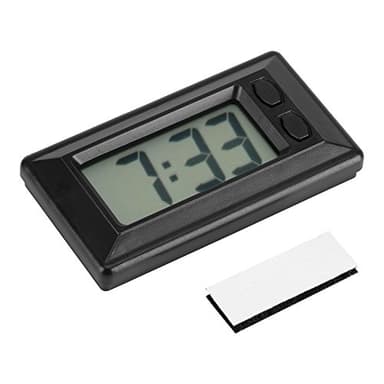 Portable Horloge LCD Numérique Table De Voiture Tableau de Bord Bureau Électronique Horloge Date Temps Calendrier Affichage Tableau de Bord avec Adhésif Pad
