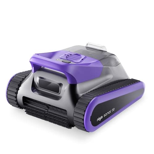 Niya Sonar 30 par Les créateurs de Dolphin, Offre jusqu'à 2h de Nettoyage sans Fil, Couverture complète de la Piscine grâce à sa Navigation Intelligente Sonar, par à Toutes Les Piscines jusqu'à 10m