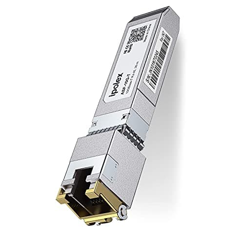 2.5/5/10G SFP+ RJ45 Copper Transceiver, 10GBase-T RJ-45 SFP+ Module, Compatible for Cisco SFP-10G-T-S, Ubiquiti UniFi UF-RJ45-10G, Mikrotik, Fortinet, Netgear, D-Link(CAT.6a/CAT7, 30m)