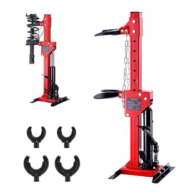VEVOR Kit Compresseur Ressort Amortisseur pour Voiture Force de Compression 4,5T Course 320 mm Tendeur de Ressort Vérin Hydraulique Opération à Pied pour Démonter Ressorts de Suspension Auto SUV