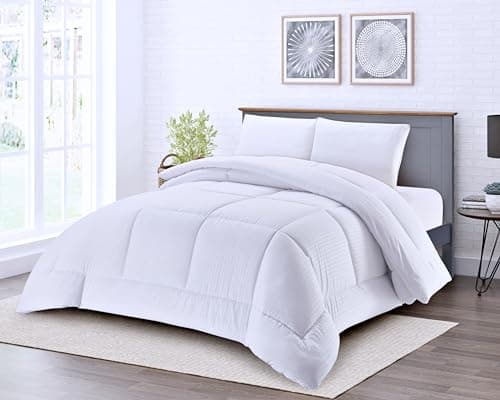Fanny & Céline Couette Chaude 600 GSM 260x240cm Ultra gonflant Douceur extrême EL-300 Blanc