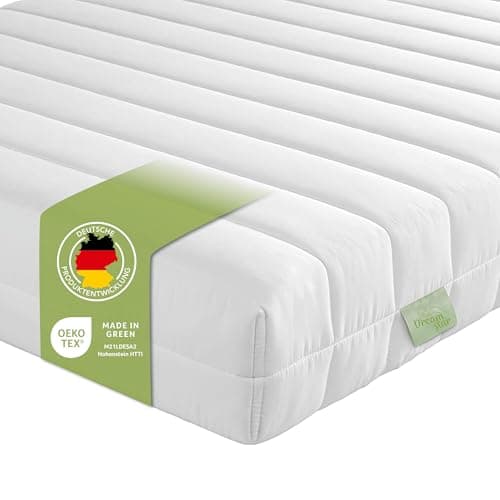 Dreamstar Easy Flex Matelas orthopédique, en Mousse Confort, 7 Zones, Niveau de fermeté 2 et 3, 80 x 200 cm, Polyester, Blanc