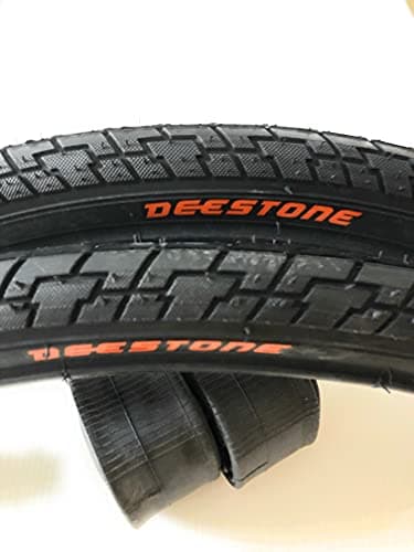 Lot de 2 Pneus de VTT 26 Pouces x 1,75 Slik pour Vélo + 2 Chambres à Air VTT 26