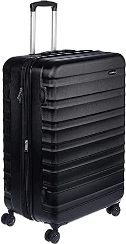 Amazon Basics Valise de voyage à roulettes pivotantes, Noir, 78 cm