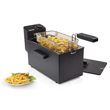 Princess Friteuse 182727 – 4 portions - 2 000 W, 3 Litres, Acier inoxydable, Noir