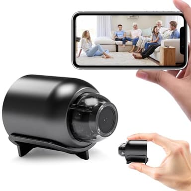Générique Mini Caméra Espion 1080P Full HD avec WiFi, Vision Nocturne et Détection de Mouvement – Caméra Surveillance Discrète pour Maison, Bureau et Bébé (Angle 140°, Contrôle en Temps Réel)