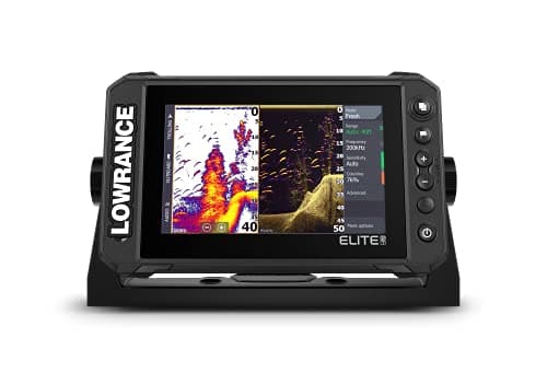 Lowrance Elite FS 7 Détecteur de Poissons avec transducteur 3 en 1 imagerie Active, Graphique C-Map Contour+ préchargé