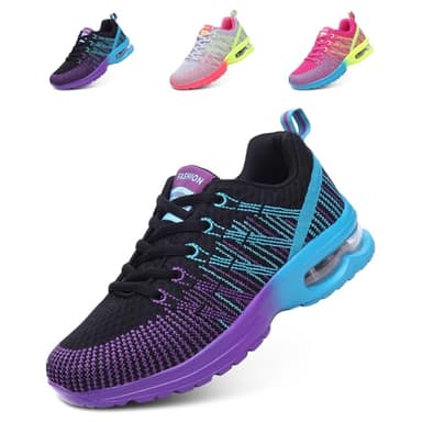 Hitmars Basket Femme Chaussures de Sport Running Sneaker Air Respirant Chaussures de Course Légères Chaussures de Running Fitness Gym Jogging Outdoor Noir EU 39