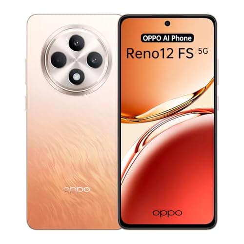 OPPO Reno12 FS 5G 12+512Go, IA Smartphone Android Débloqué, Téléphone Portable, Écran 120Hz 6,67" OLED, Dimensity 6300, Caméra AI 50+8+2MP, SUPERVOOC 45W, Batterie 5000mAh, Résistance IP64, Orange