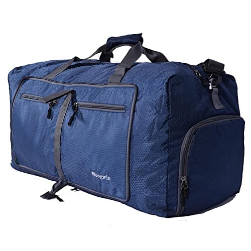 ehsbuy Sac de Voyage 60L Pliable de Grand Capacité Sac Voyage Homme et Femme avec des Chaussures Compartiment Poche étanche Sac de Sauna Vacances Sport Gym Nuit Sac de Voyage