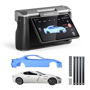 Revopoint MIRACO Plus Scanner 3D pour Impression 3D, Autonome et Portable avec Photogrammétrie, Zoom Optique, jusqu'à 20 ips, Précision jusqu'à 0,02 mm, Caméra RVB couleur pour petits et grands objets