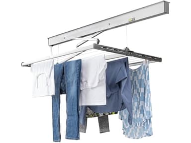JUWEL Samba 140 30041 Séchoir de Plafond (Longueur de Suspension 13,7 m, pour Grandes pièces à Linge/Linge de lit, abaissement en continu jusqu'à 120 cm)