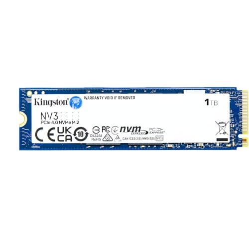 Kingston NV3 NVMe PCIe 4.0 SSD Interne 1To M.2 2280-SNV3S/1000G