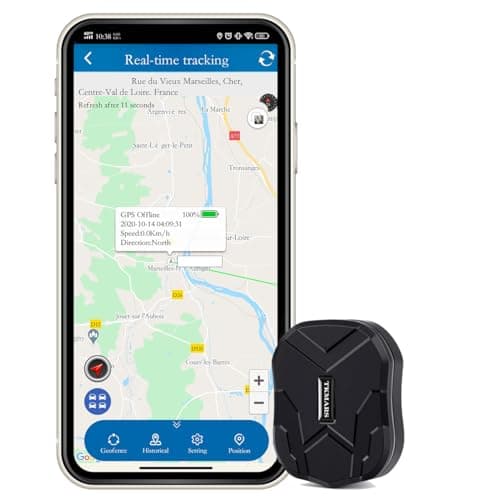 TKMARS Traceur GPS Mini TK905 pour Voiture Moto Vélo Scooter Enfant - GPS Tracker Aimant avec SOS, Moteur Vibrant Pas Limite Distance GSM Traqueur APP sans Abonnement Carte SIM Requise