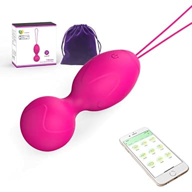 Kegel Balls Kit Entraîneur multimodal pelvien, Exerciseur intelligent des muscles du plancher pelvien, Exerciseur de contrôle de la vessie pour les femmes （Rose）