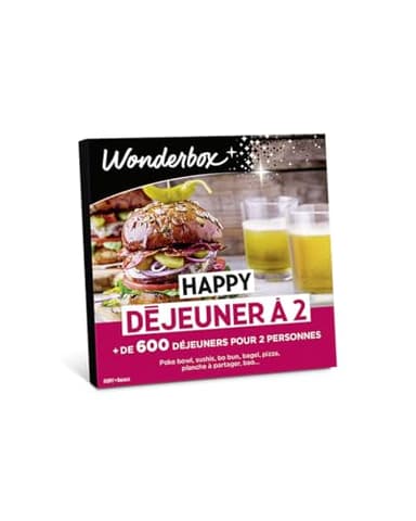 Happy Déjeuner À 2 - Coffret Cadeau - Wonderbox - Idée Cadeau Gastronomie