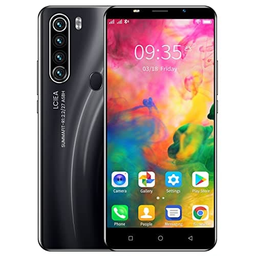 MTGud Smartphone Bon marché, 5.0" Display, Android Mobile Phones, Dual SIM Dual Camera, 16 GB ROM UP to 128GB, Support Bluetooth, GPS, Wi-FI Basic Cell Phones (MTGud80-Black)