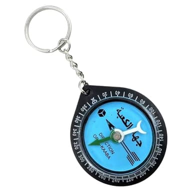 de prière Qibla - de prière de voyage Allah pour le camping | Boussole de prière portable, localisateur de Qibla Keycha ins Direction Ei d Pray Isl amic Worship Tools pour le camping