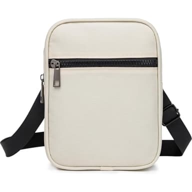 Sac Bandoulière Femme Homme Petit Sacoche Bandouliere Crossbody Bag Sac à Dos Sac Porté épaule Casual Shoulder Messenger Bag Backpack pour Voyage,Randonnée et Sports D'extérieur(Beige)