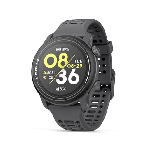 COROS Pace 3 Montre GPS de Sport, légère et Confortable, 17 Jours d'autonomie, Montre de Running GPS Double fréquence, Fréquence Cardiaque, Navigation, Suivi du Sommeil, Course à Pied (Silicon Noire)