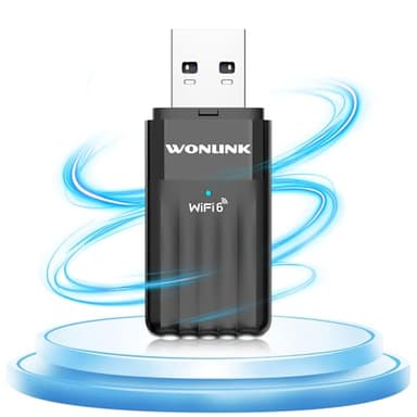 WONLINK Bluetooth5.3 Clé WiFi 6 Puissante AX900 Mbps Clé WiFi pour PC Nano Adaptateur USB WiFi Bi-Bande Dongle WiFi Bluetooth Adaptateur WiFi,MU-MIMO,WPA3, Compatible avec Windows 11/10