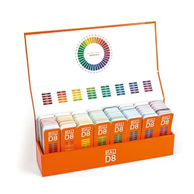RAL D8 jeu de nuanciers de couleur, 1 825 couleurs satinées – 8 nuanciers pratiques compacts