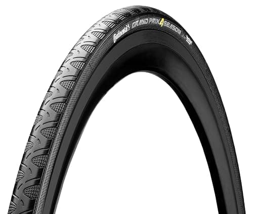 Continental Grand Prix 4 Saisons Pneu vélo Mixte, Noir, 700x25C (25-622)
