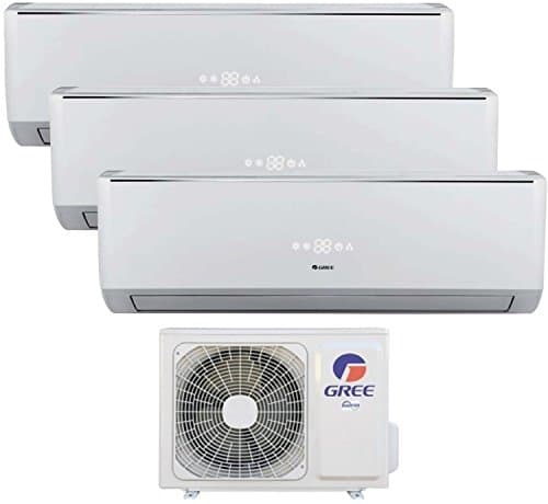 Trio Split Climatiseur 12 + 12 + 12 Gree Lomo Inverter Classe A + +/A +